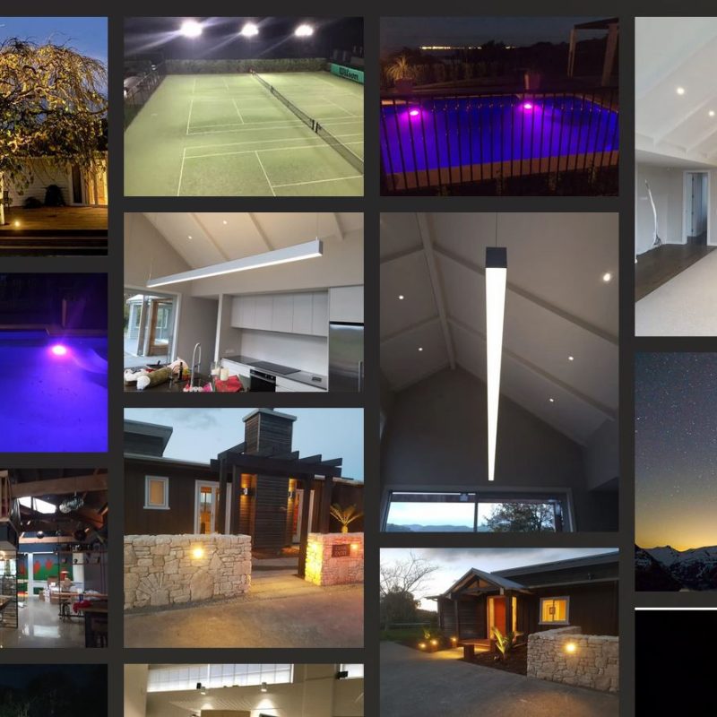 an example of a website gallery, the images in the gallery show lighting designs